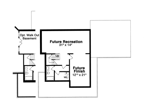 Lower Level Optional w/ upgrade pricing image of HAWTHORNE-C House Plan
